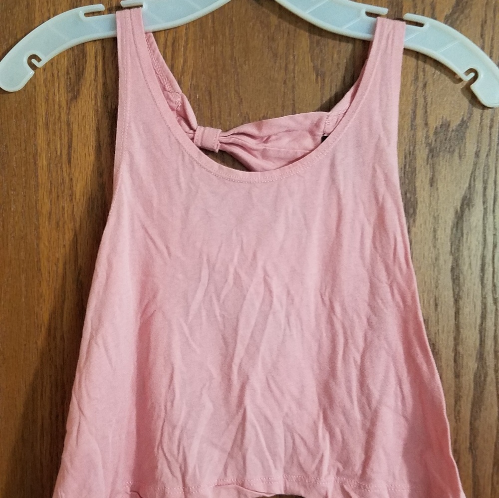 Tank top with open back